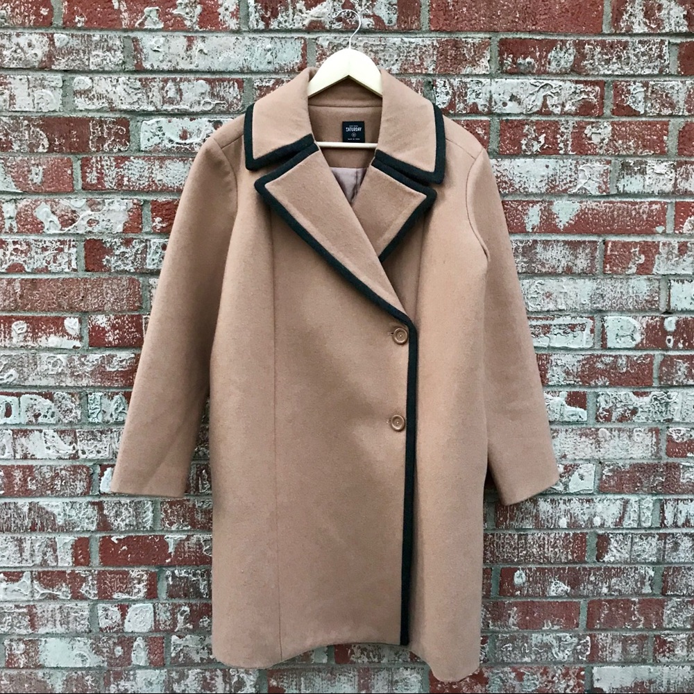 SOLD Kate Spade Saturday Walnut Oversized Coat - Picture 2 of 8